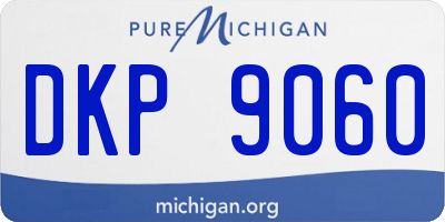 MI license plate DKP9060