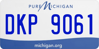 MI license plate DKP9061