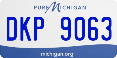 MI license plate DKP9063