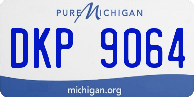 MI license plate DKP9064