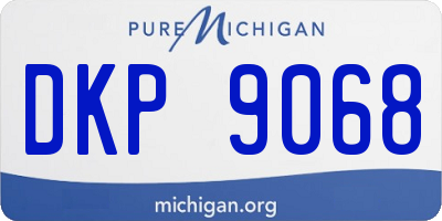 MI license plate DKP9068