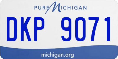 MI license plate DKP9071