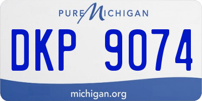 MI license plate DKP9074
