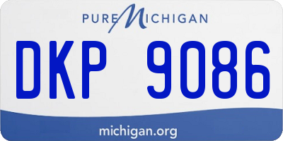 MI license plate DKP9086
