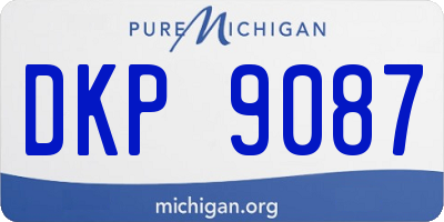 MI license plate DKP9087