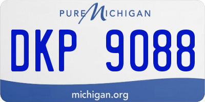 MI license plate DKP9088