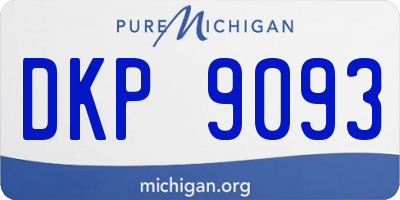 MI license plate DKP9093