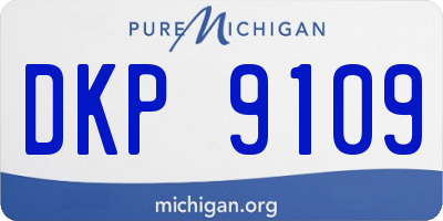 MI license plate DKP9109