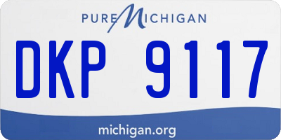 MI license plate DKP9117