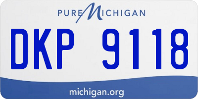 MI license plate DKP9118