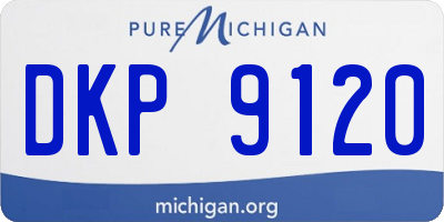 MI license plate DKP9120