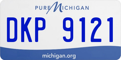 MI license plate DKP9121
