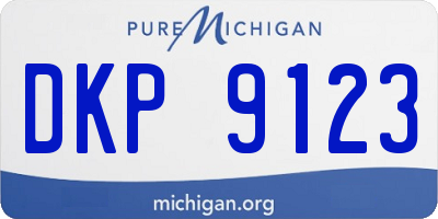 MI license plate DKP9123