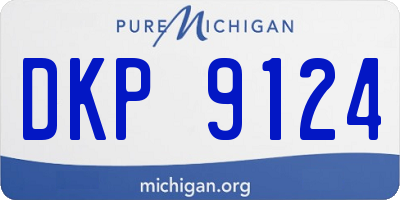 MI license plate DKP9124