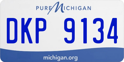 MI license plate DKP9134