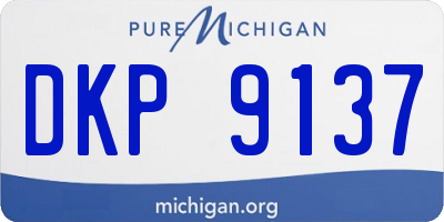 MI license plate DKP9137
