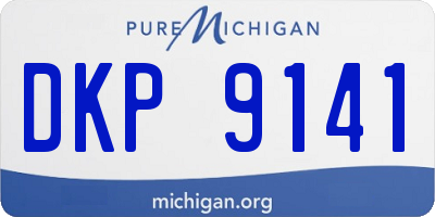 MI license plate DKP9141