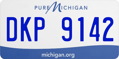 MI license plate DKP9142