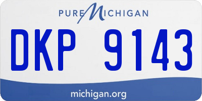 MI license plate DKP9143