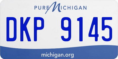 MI license plate DKP9145