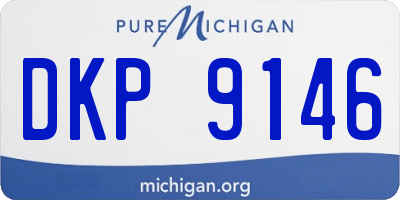 MI license plate DKP9146