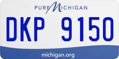 MI license plate DKP9150