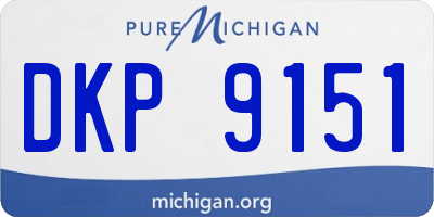 MI license plate DKP9151