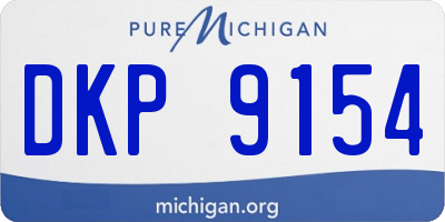 MI license plate DKP9154