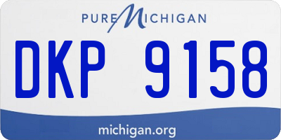 MI license plate DKP9158