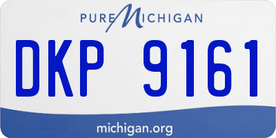 MI license plate DKP9161