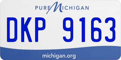 MI license plate DKP9163