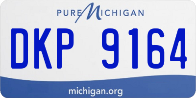 MI license plate DKP9164