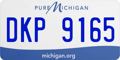 MI license plate DKP9165