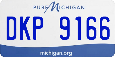 MI license plate DKP9166