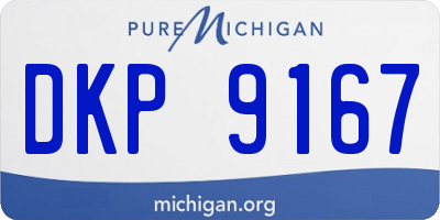 MI license plate DKP9167