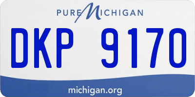 MI license plate DKP9170