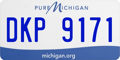 MI license plate DKP9171