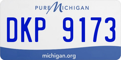 MI license plate DKP9173