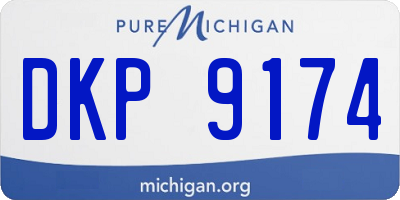 MI license plate DKP9174