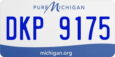 MI license plate DKP9175