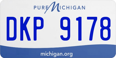 MI license plate DKP9178