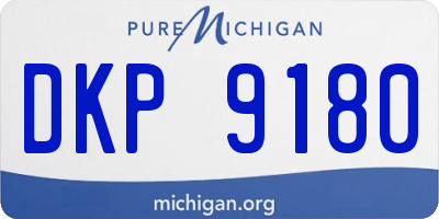 MI license plate DKP9180