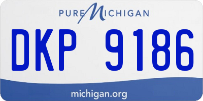 MI license plate DKP9186