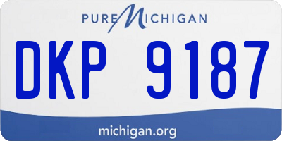 MI license plate DKP9187