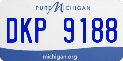 MI license plate DKP9188