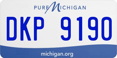 MI license plate DKP9190