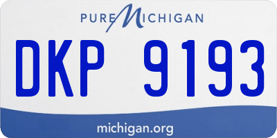 MI license plate DKP9193