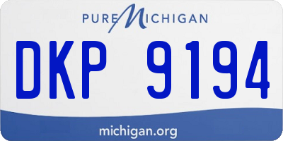 MI license plate DKP9194