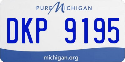 MI license plate DKP9195