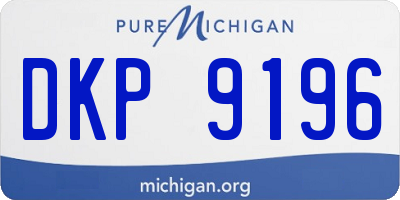 MI license plate DKP9196